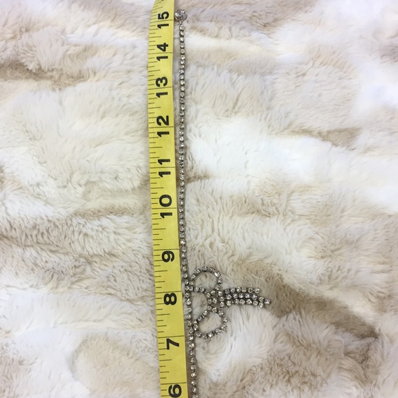 Vintage Rhinestone Bow Statement Necklace - Picture 6 of 7